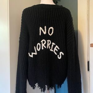DRESSED IN LALA “no worries” sweater!